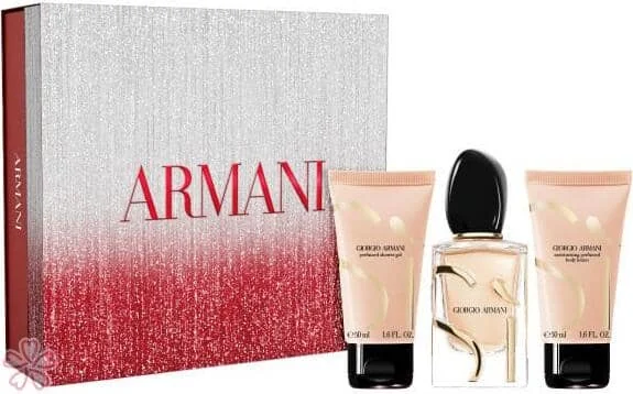 Набор для женщин Giorgio Armani Si Парфумована вода 50 мл + Гель для душу 50 мл + Лосьон для тіла 50 мл