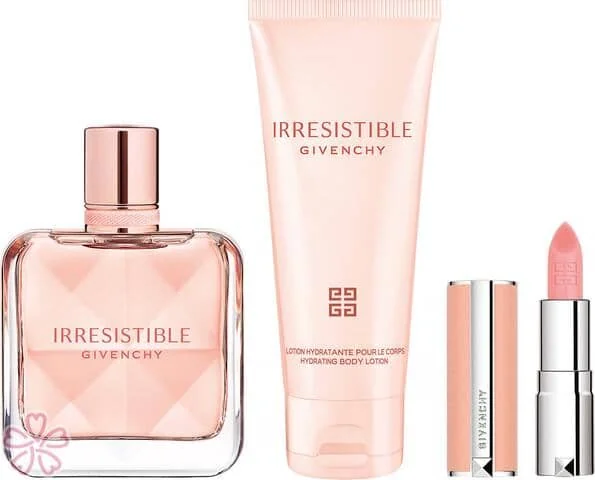 Набір для жінок Givenchy Irresistible Парфумована вода 50мл + Лосьйон для тіла 75мл + Бальзам для губ 1.5г