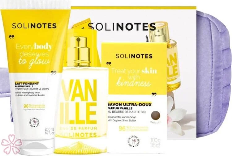 Набор для женщин Solinotes Vanille Парфумована вода 50 мл - Лосьйон для тіла 200 мл - Мило 100 г