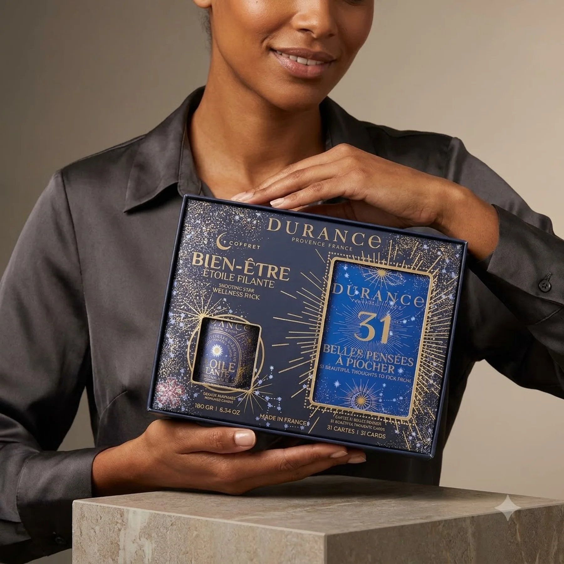 Набор Durance Coffret Bien-etre Bougie 180g+cartes