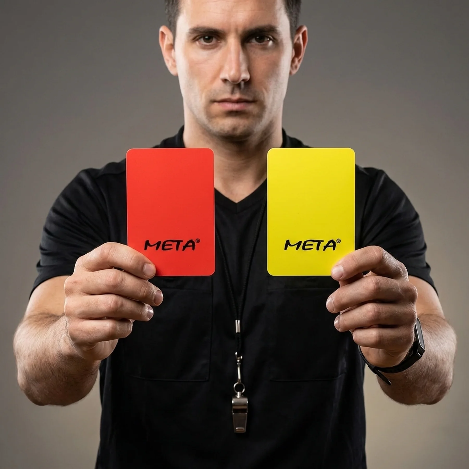 Набір карток рефері Meta Referee card set