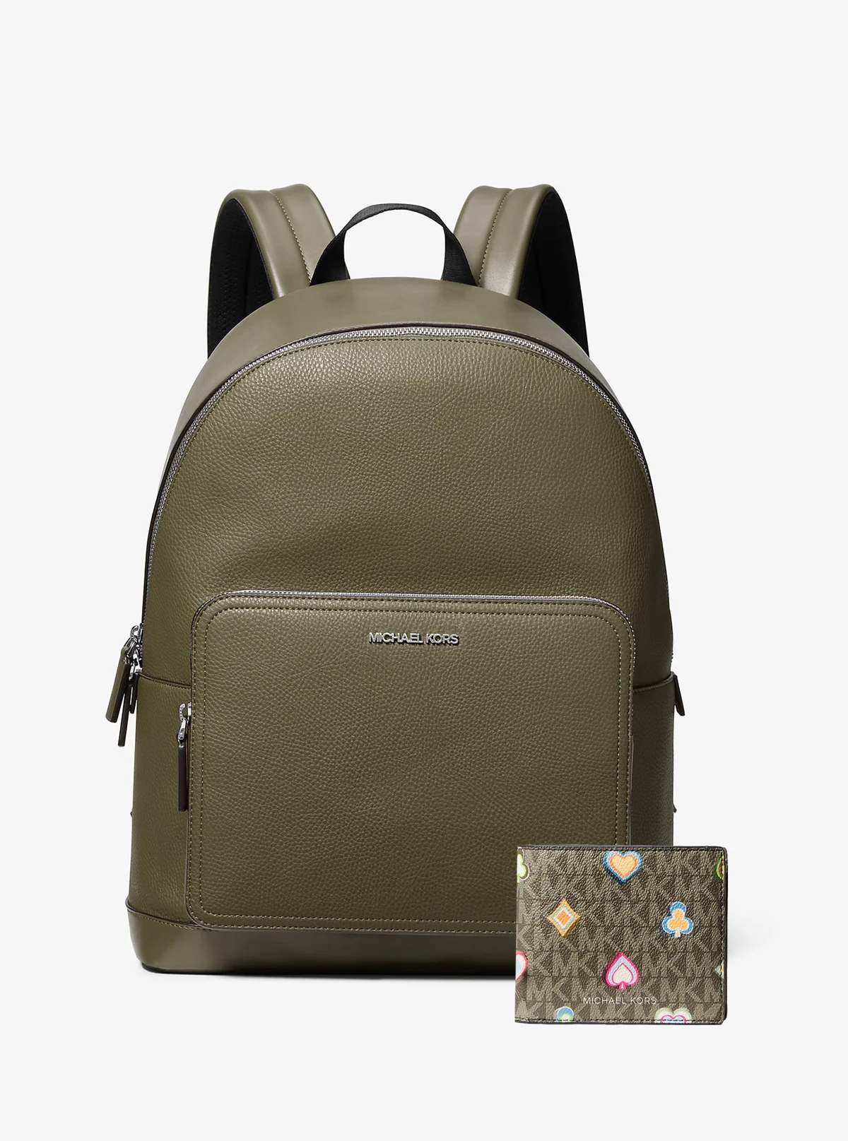 Набір Michael Kors рюкзак та гаманець 1159859333 (Зелений One Size)