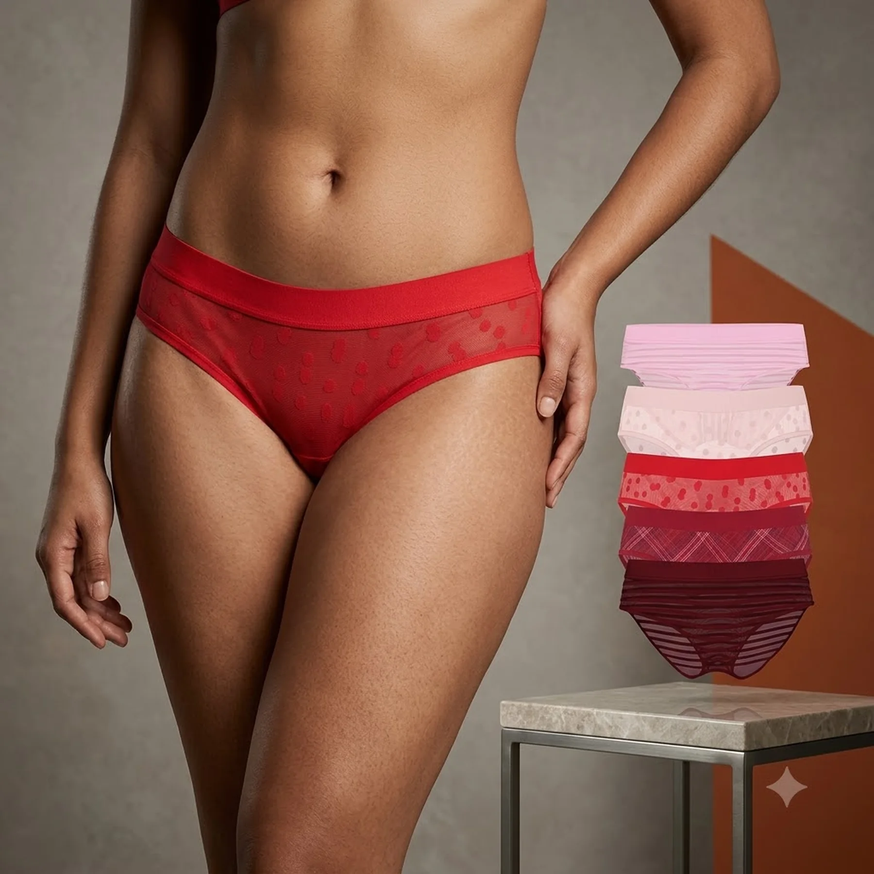 Набір сітчастих трусиків хіпхаггерів Victoria's Secret 5 штук 1159848904