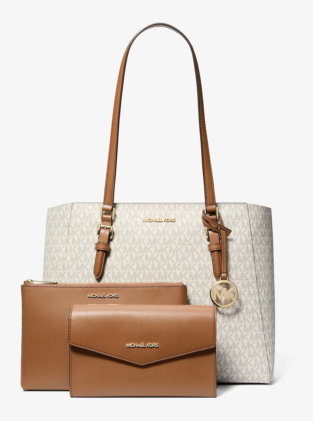 Набір сумок Michael Kors тоут та дві сумки-кроссбоді 1159835685 (Молочний One size)