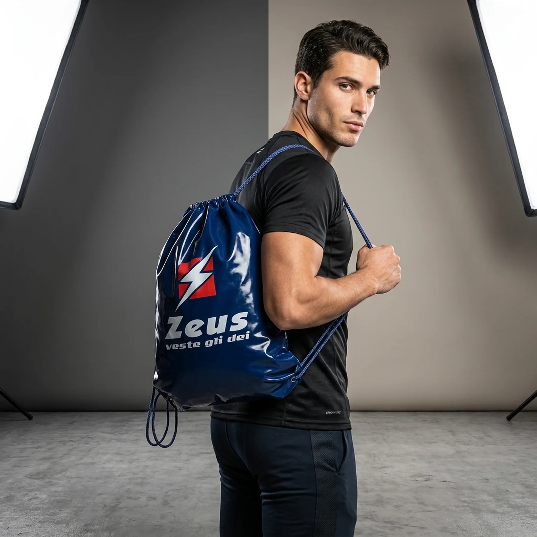 Сумка-мішок Zeus SHOP BAG синій Чол 39,5х50х1 см