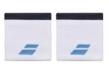 Напульсники Babolat Logo Wristband White/Drive Blue (5UB1261-1099)