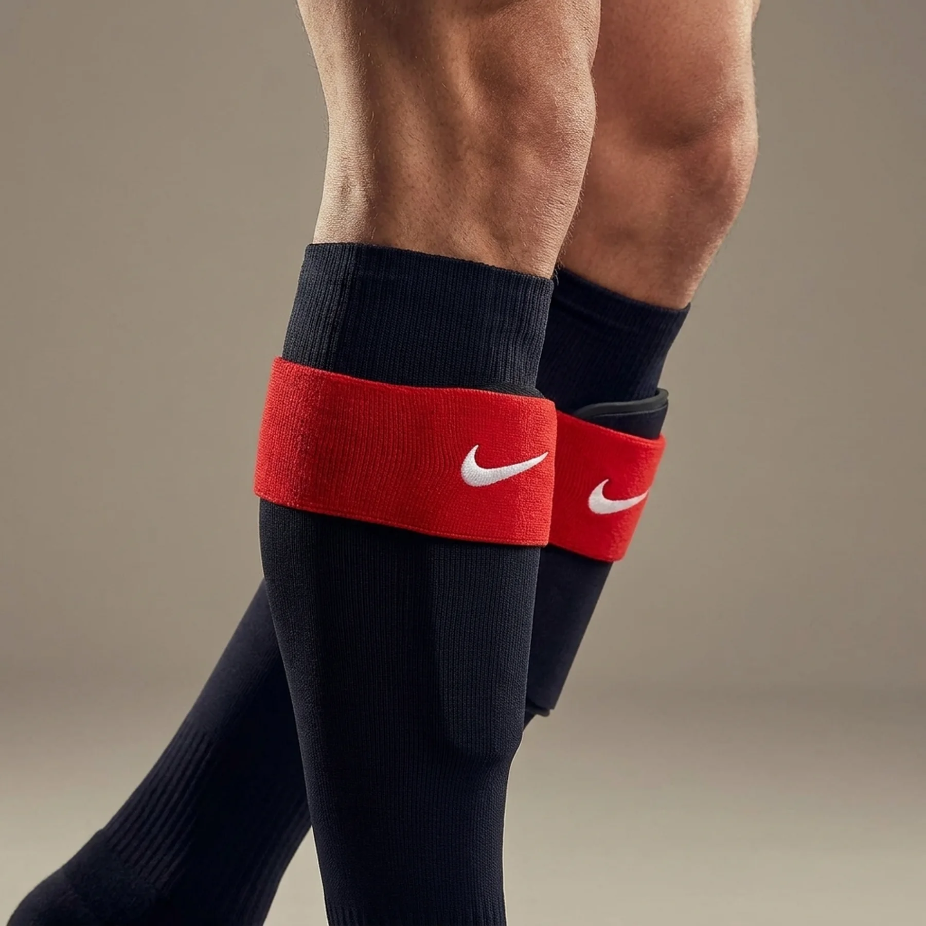 Тримачі для щитків Nike Guard Stay II (червоний)