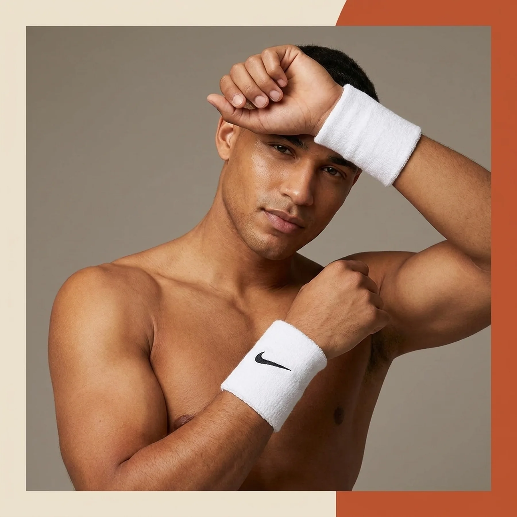 Напульсник Nike Swoosh Wristbands White/Black N.NN.04.101.OS, NS