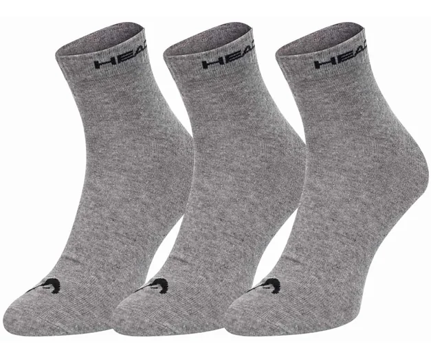 Шкарпетки Head QUARTER 3PPK UNISEX сірий Уні 35-38