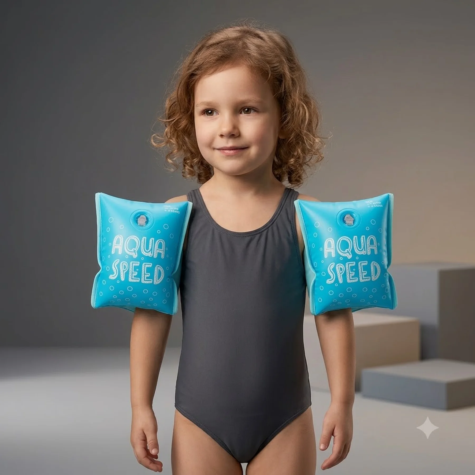 Нарукавники Aqua Speed PREMIUM 6085 бірюзовий Діт age 1-3