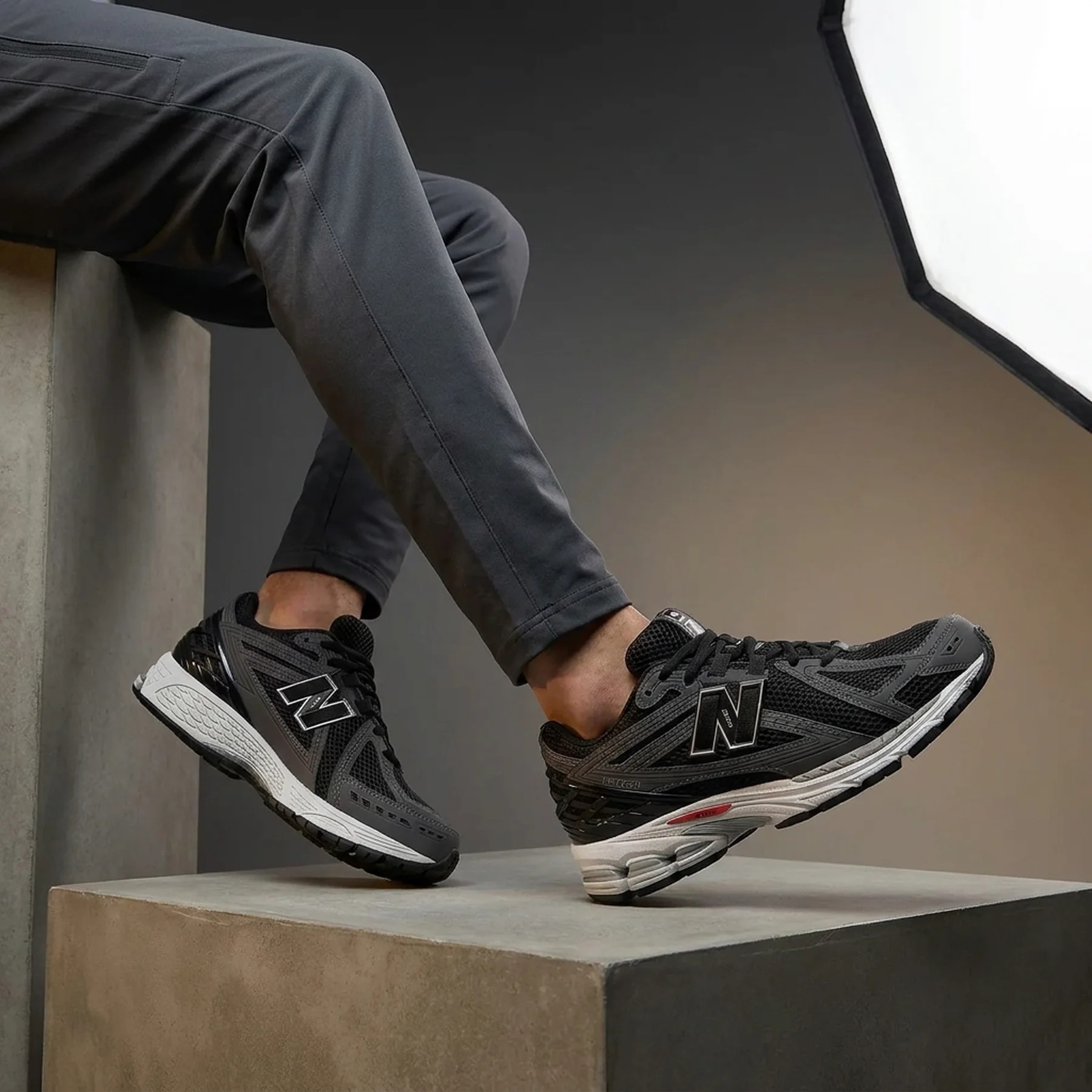 New Balance 1906R 'Black Castlerock Team Red'