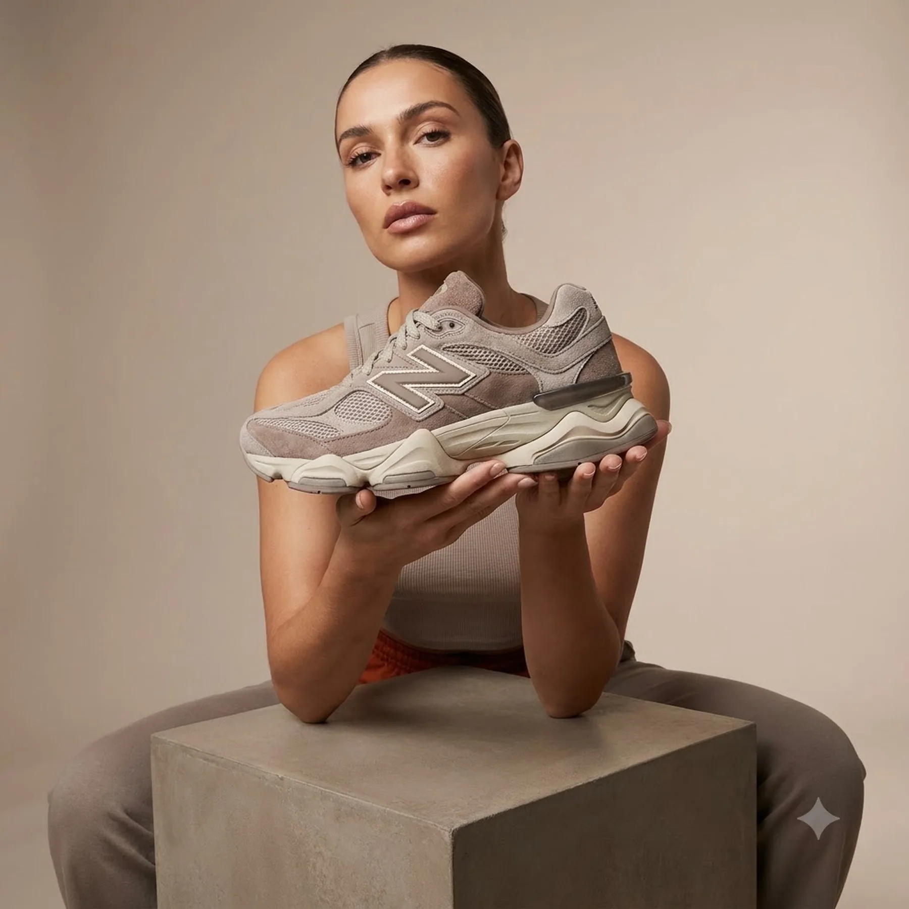 New Balance 9060 GS Brown Beige Mushroom