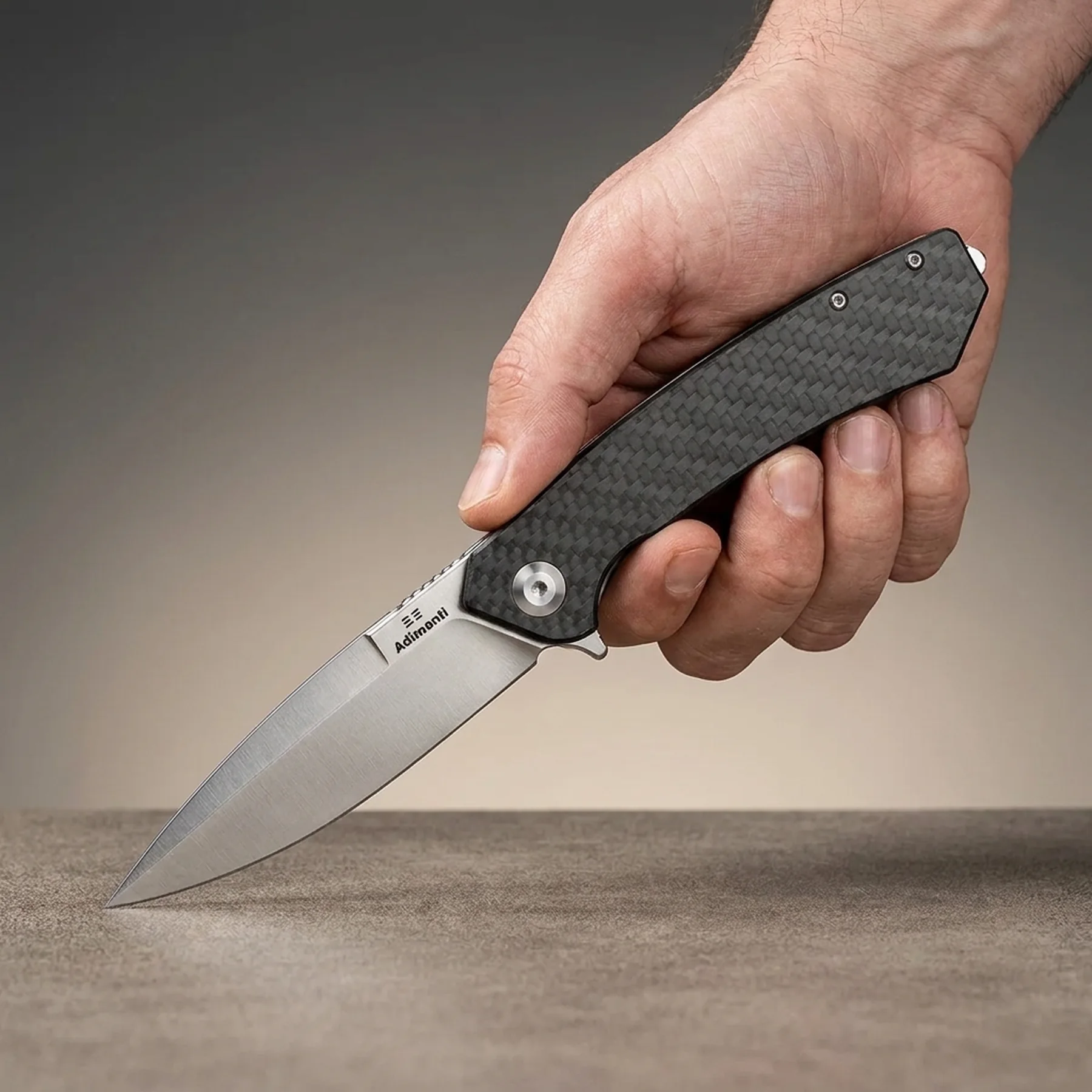 Нiж туристичний Adimanti by Ganzo (Skimen design) (8.5 см)  D2 / G10 карбон