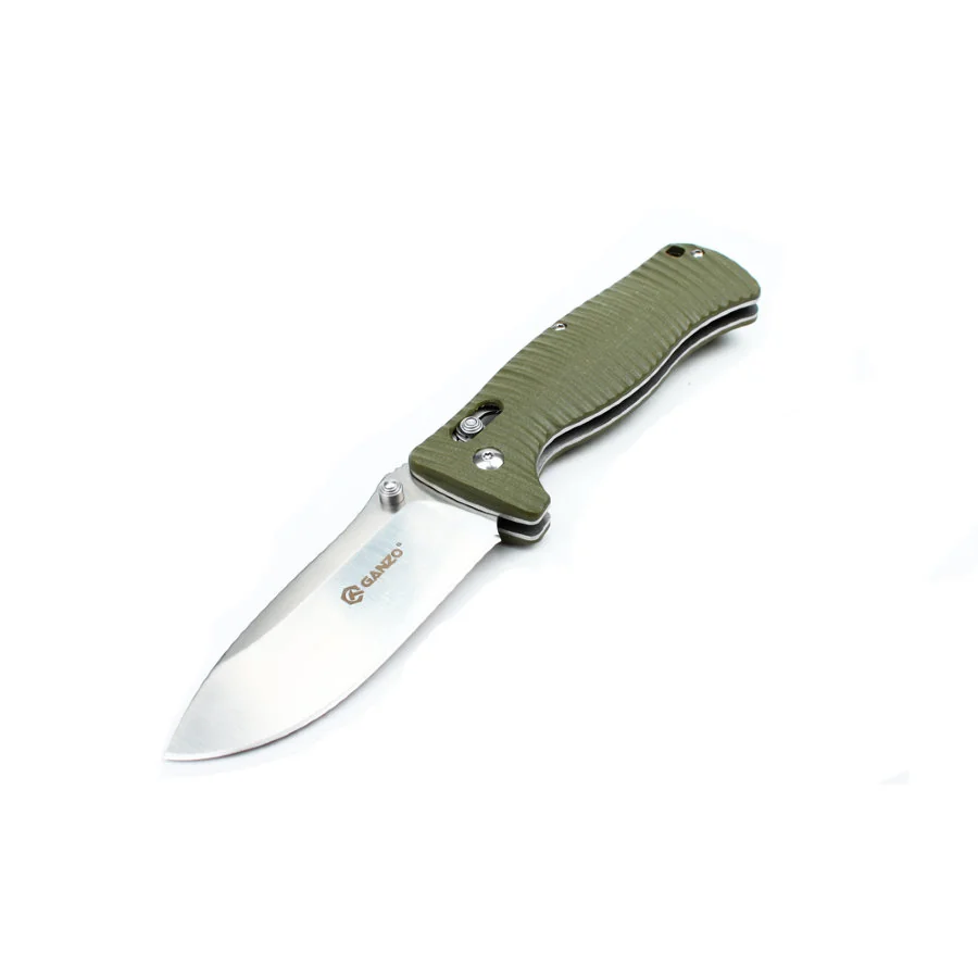 Ніж складаний туристичний Ganzo G720 (9 см) 440C / G10 зелений