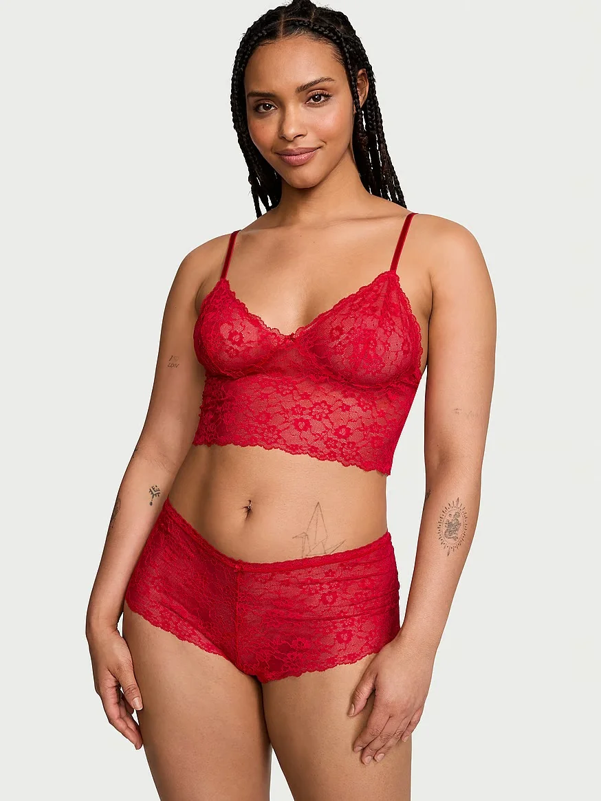 Ніжний мереживний комплект Victoria's Secret майка-топ та шорти 1159813153
