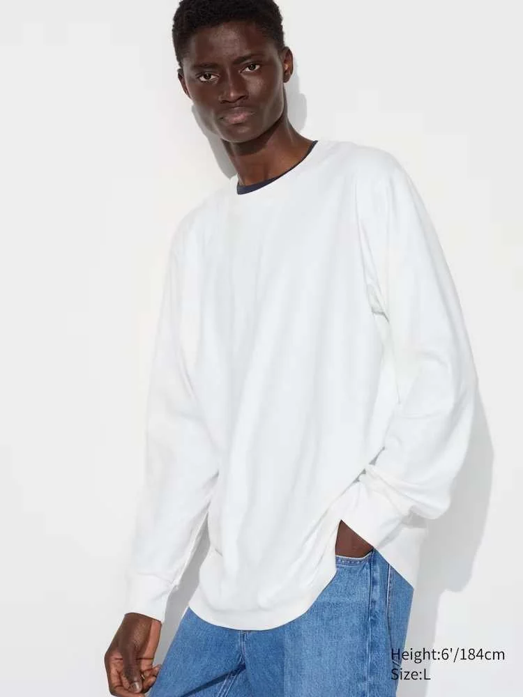 Однотонний лонгслів UNIQLO 1159829172