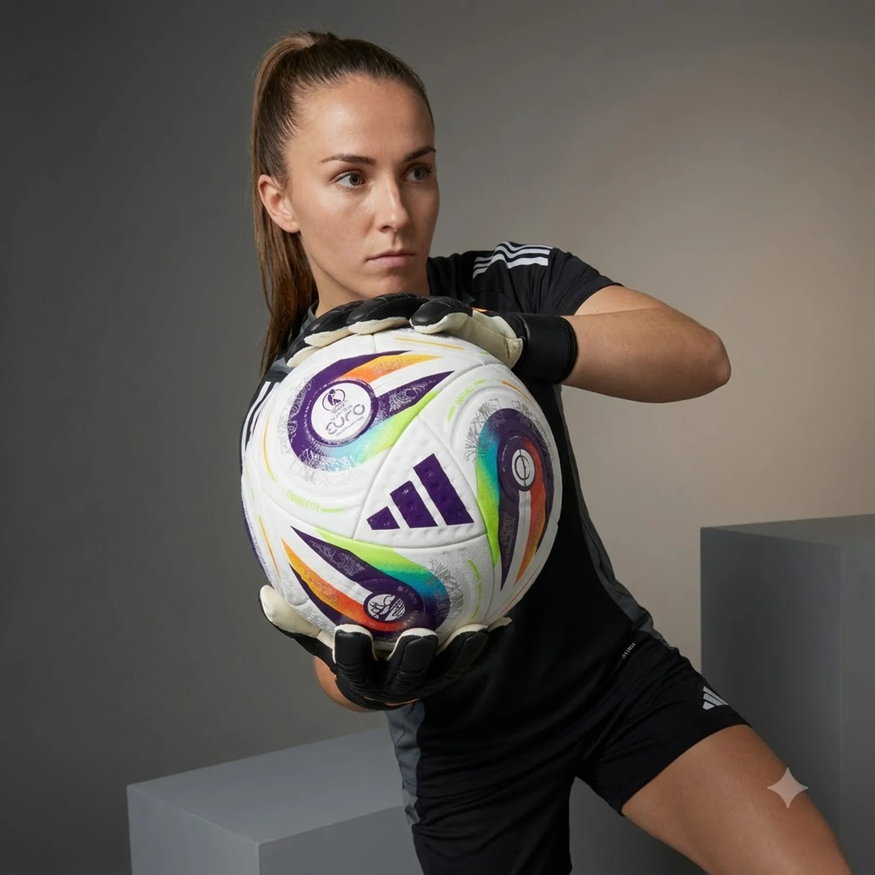 М'яч футбольний професійний Adidas Women's Euro25 Pro JH1261
