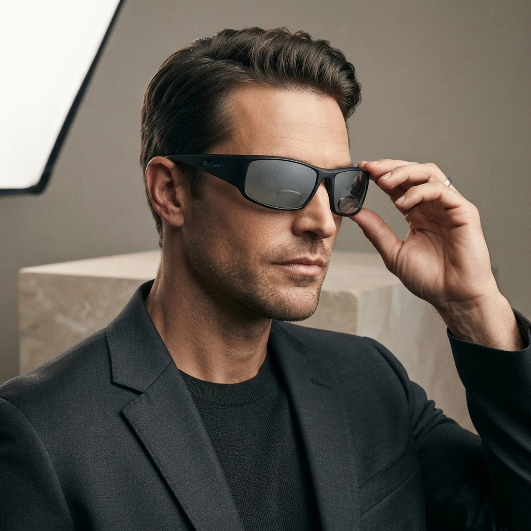 Бифокальные поляризационные очки BluWater Bifocal-1 (+2.0) Polarized (gray) серые