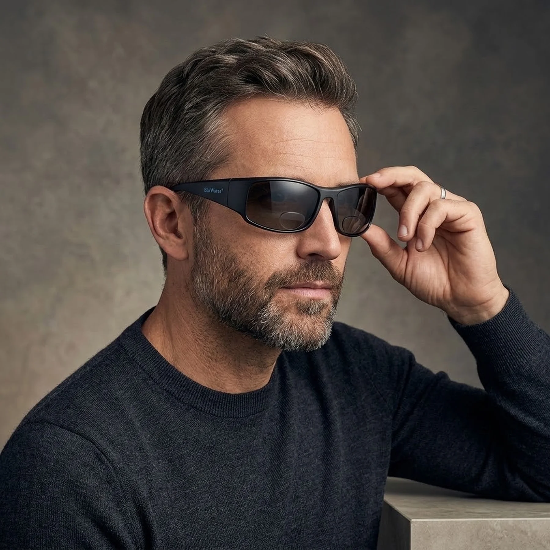 Бифокальные поляризационные очки BluWater Bifocal-1 (+2.5) Polarized (gray) серые