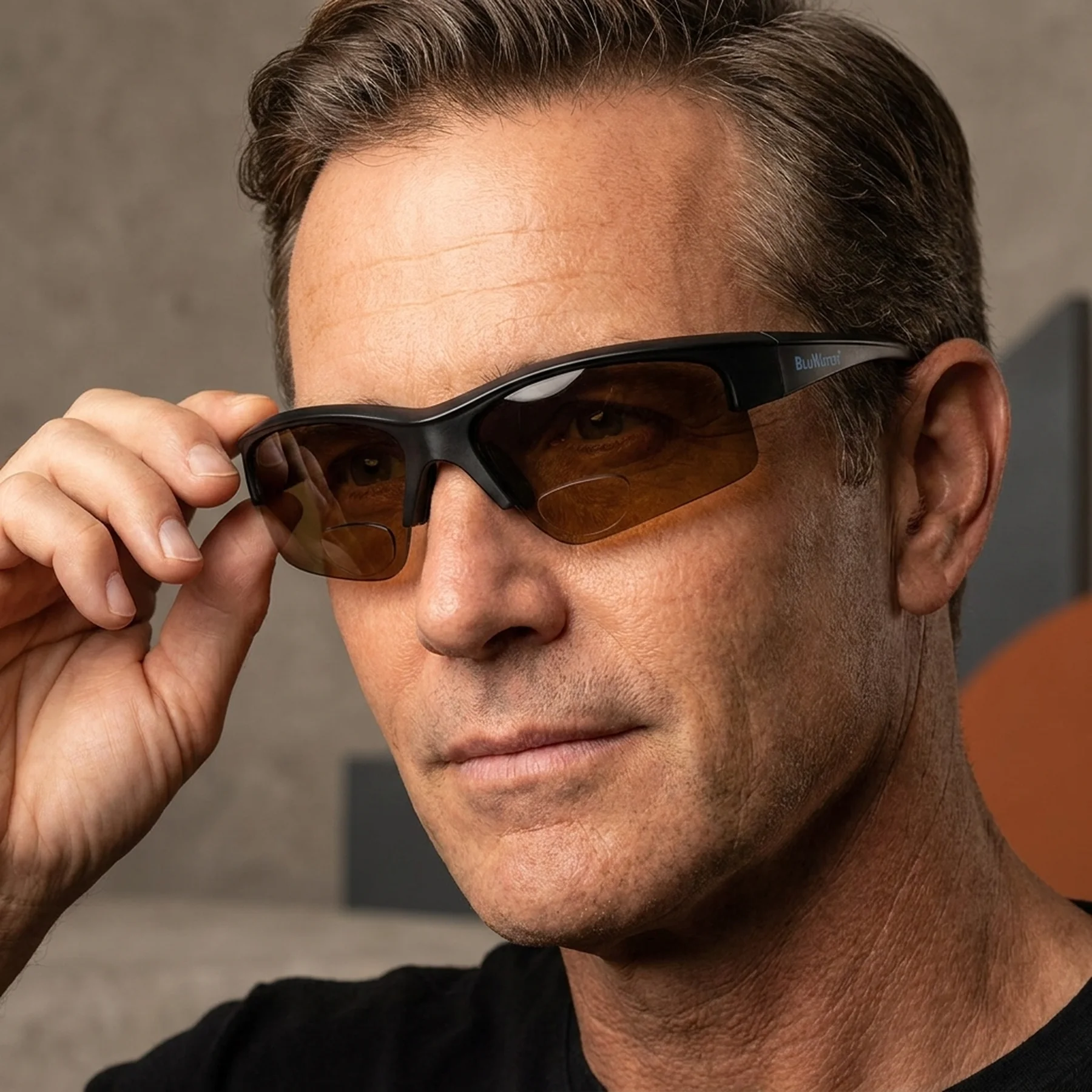 Бифокальные поляризационные очки BluWater Bifocal-2 (+2.0) Polarized (brown) коричневые