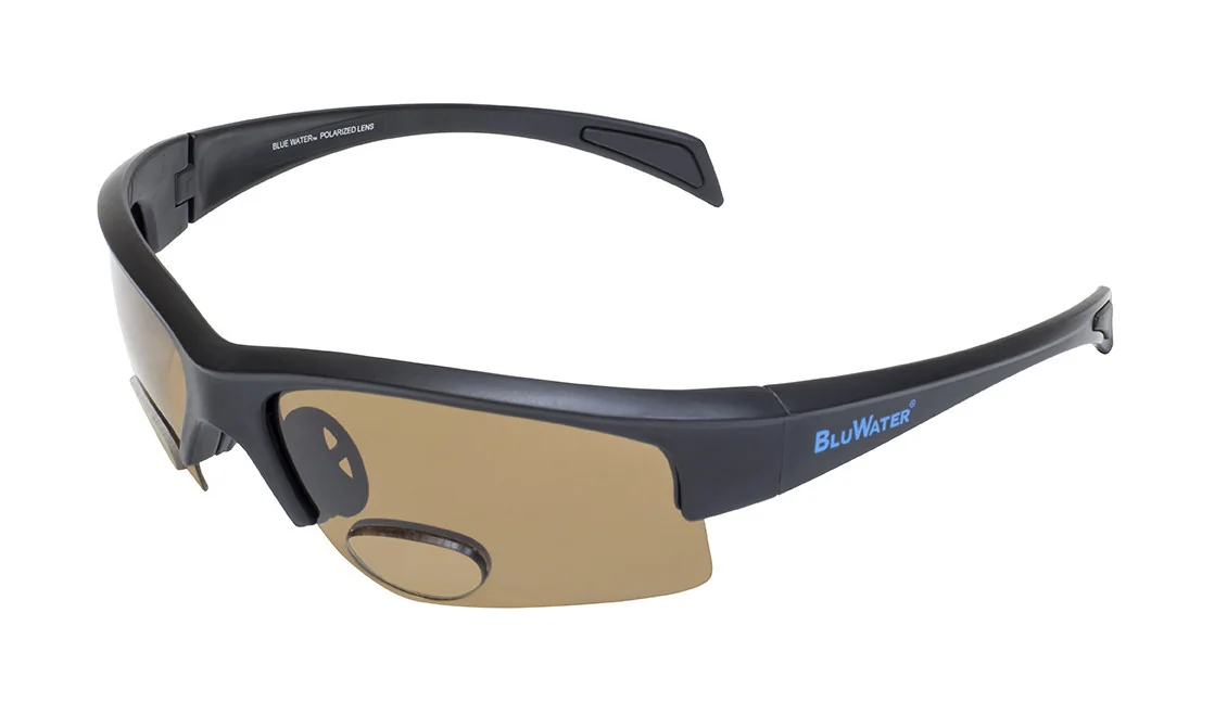 Бифокальные поляризационные очки BluWater Bifocal-2 (+2.0) Polarized (brown) коричневые