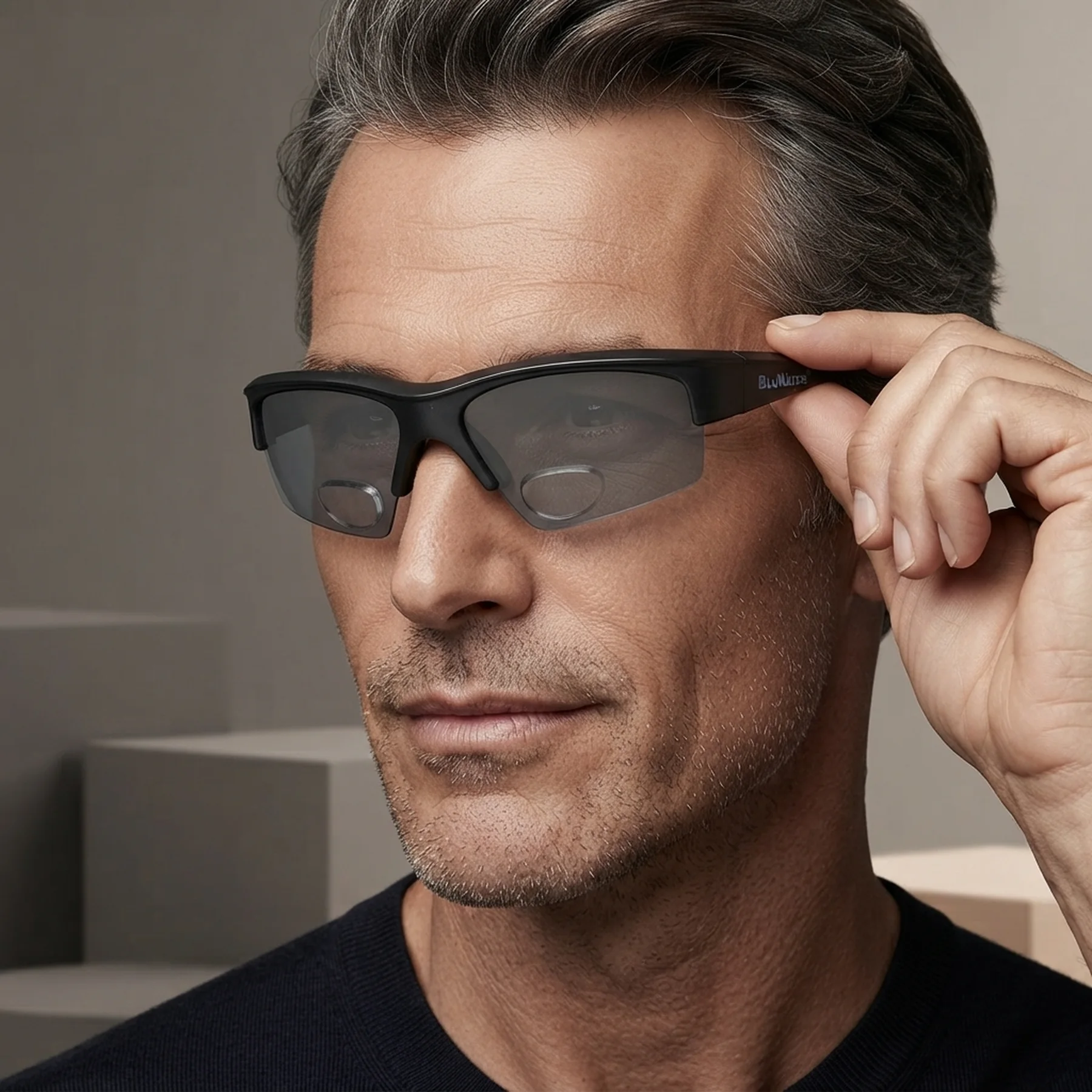 Бифокальные поляризационные очки BluWater Bifocal-2 (+2.0) Polarized (gray) серые