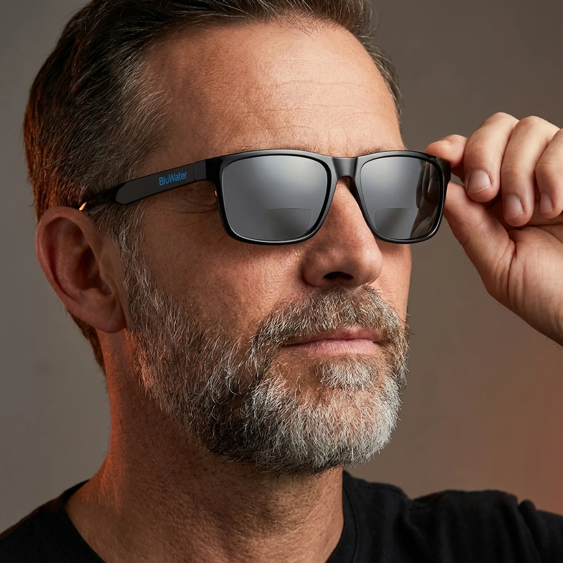Бифокальные поляризационные очки BluWater Bifocal-2 (+2.5) Polarized (gray) серые