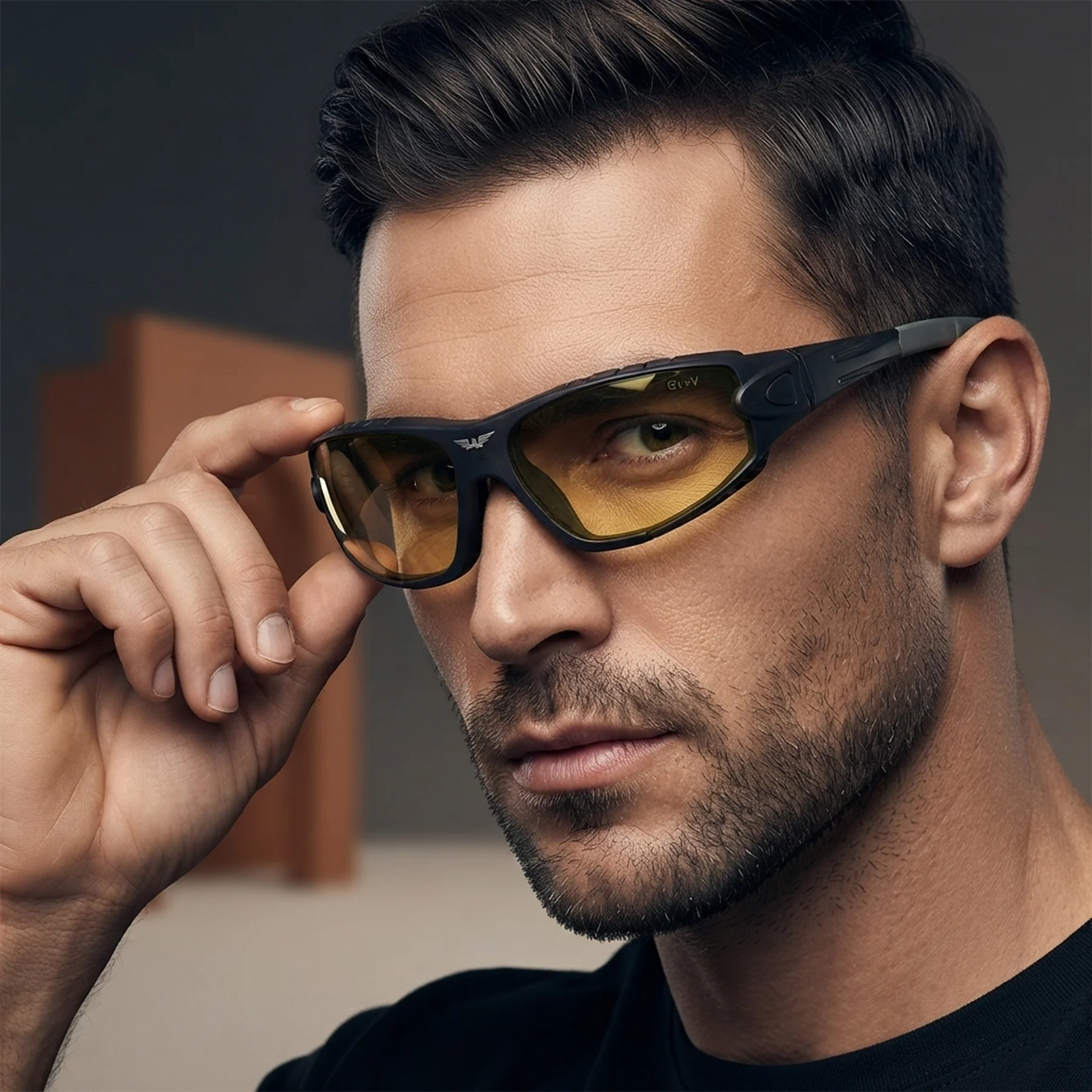 Очки защитные фотохромные Global Vision Shorty Photochromic (yellow) Anti-Fog, желтые фотохромные