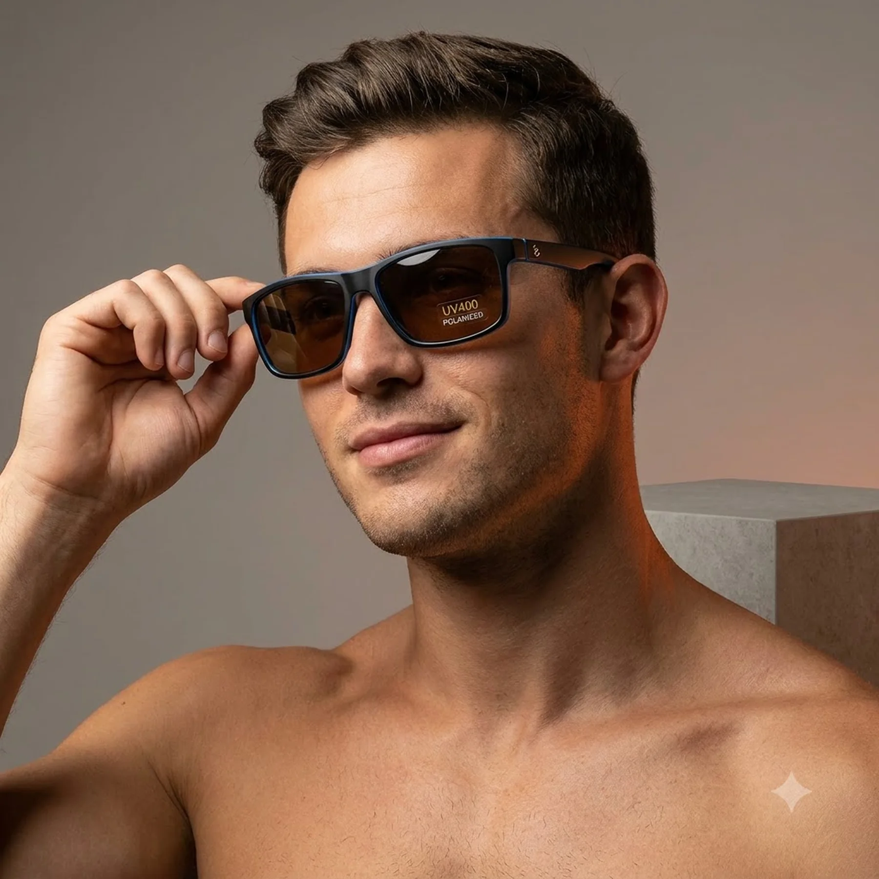 Очки поляризационные BluWater Daytona-1 Polarized (brown), гидрофобные коричневые линзы (Repelon™)