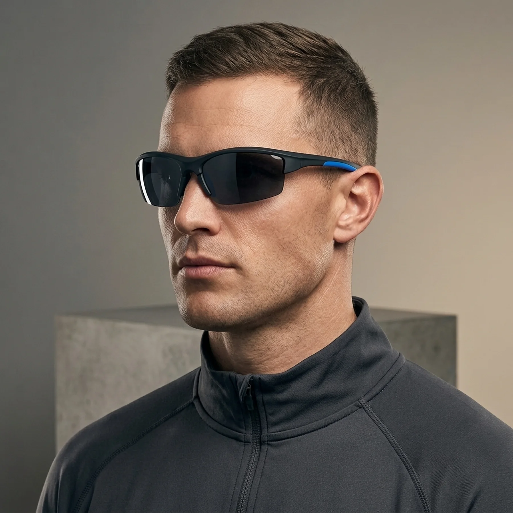 Очки поляризационные BluWater Daytona-1 Polarized (gray), серые гидрофобные линзы (Repelon™)