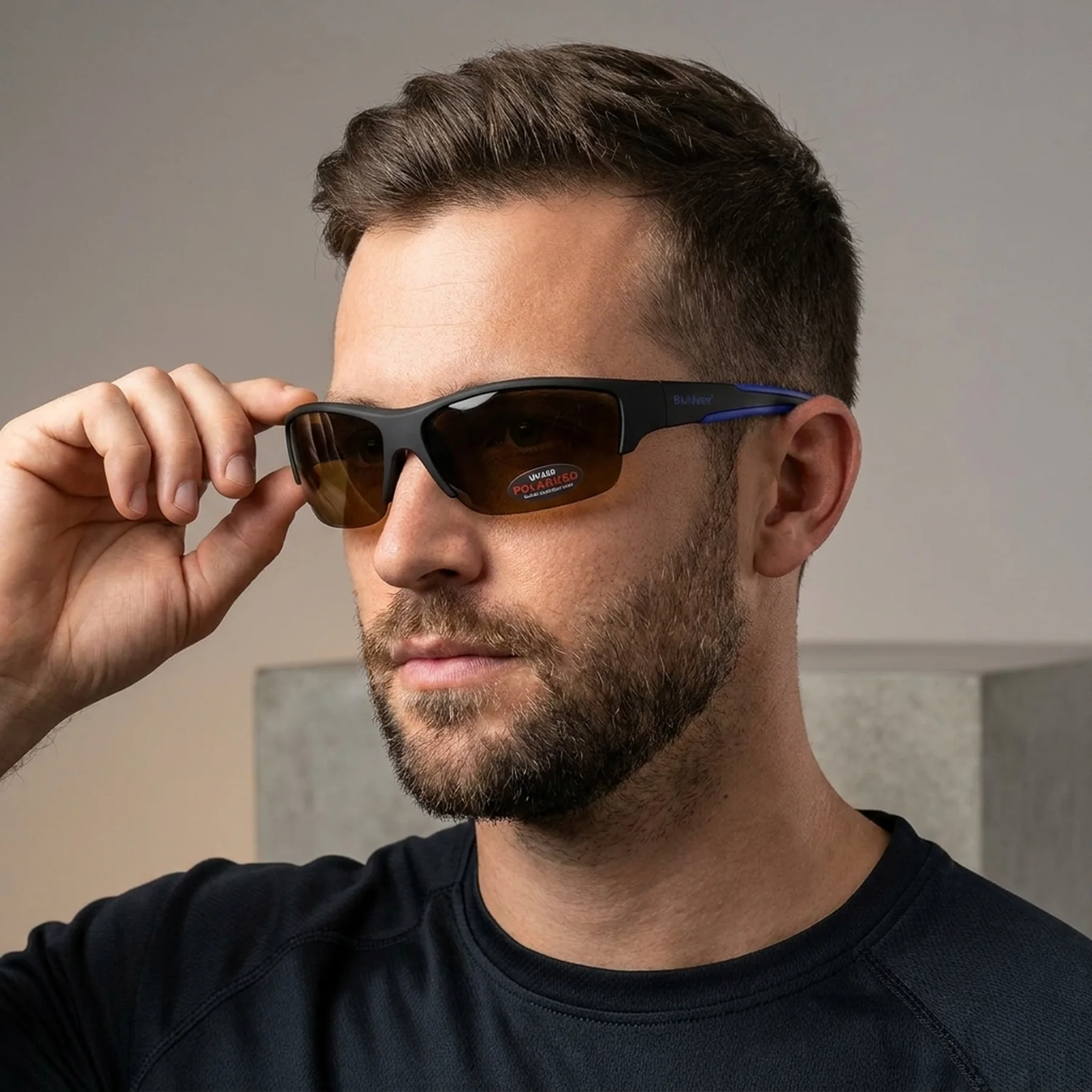 Очки поляризационные BluWater Daytona-2 Polarized (brown), гидрофобные коричневые линзы (Repelon™)