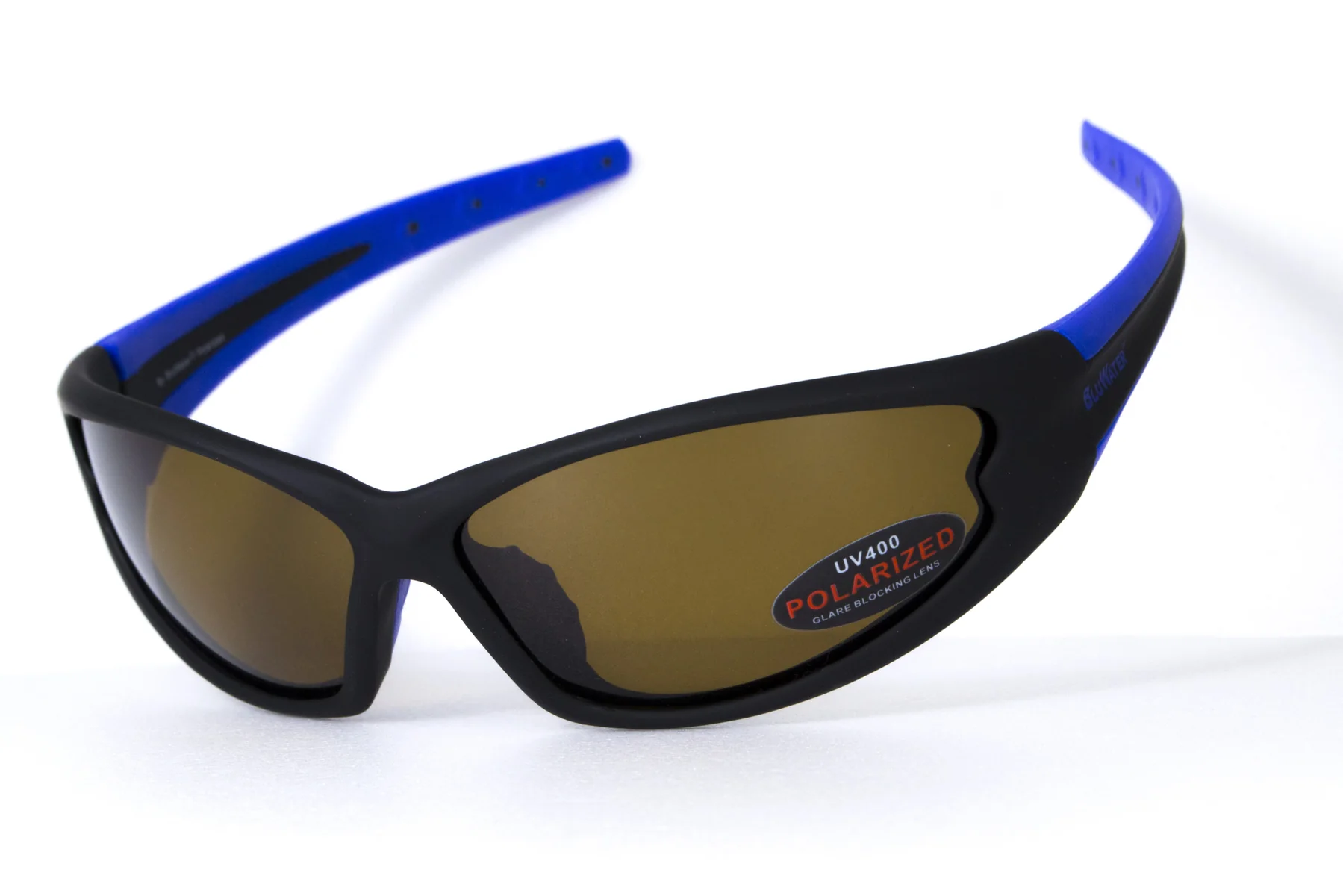 Очки поляризационные BluWater Daytona-4 Polarized (brown) коричневые в черно-синей оправе