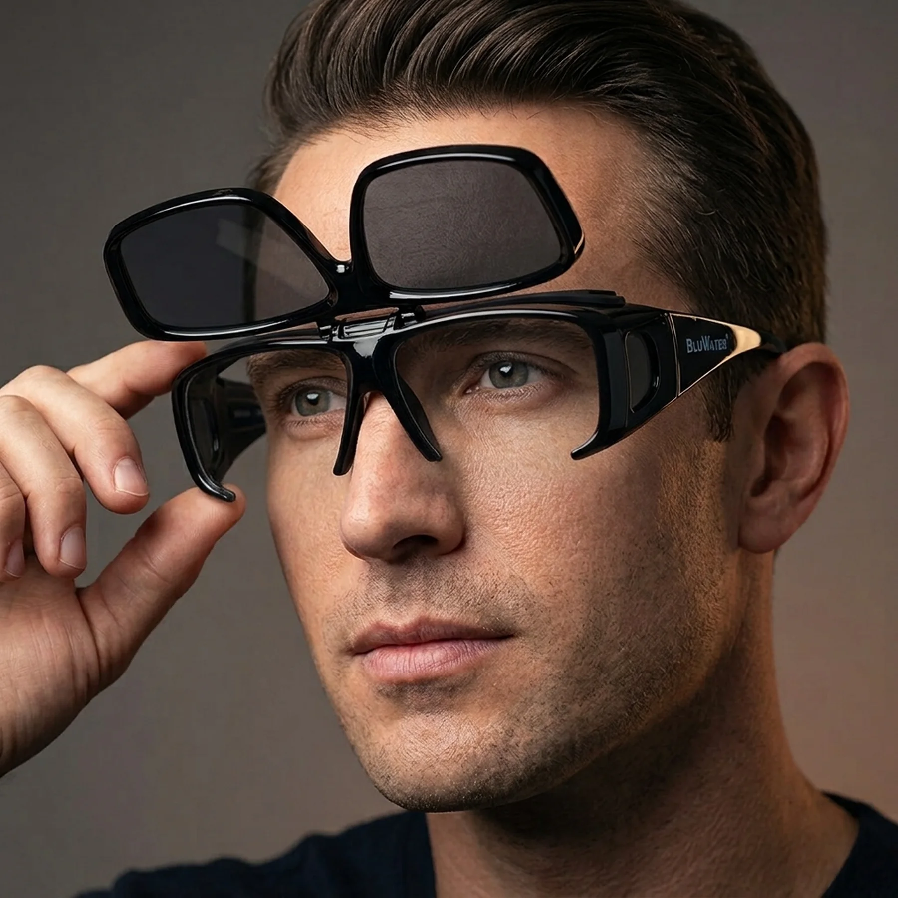 Очки поляризационные BluWater Flip-IT Polarized (gray) серые