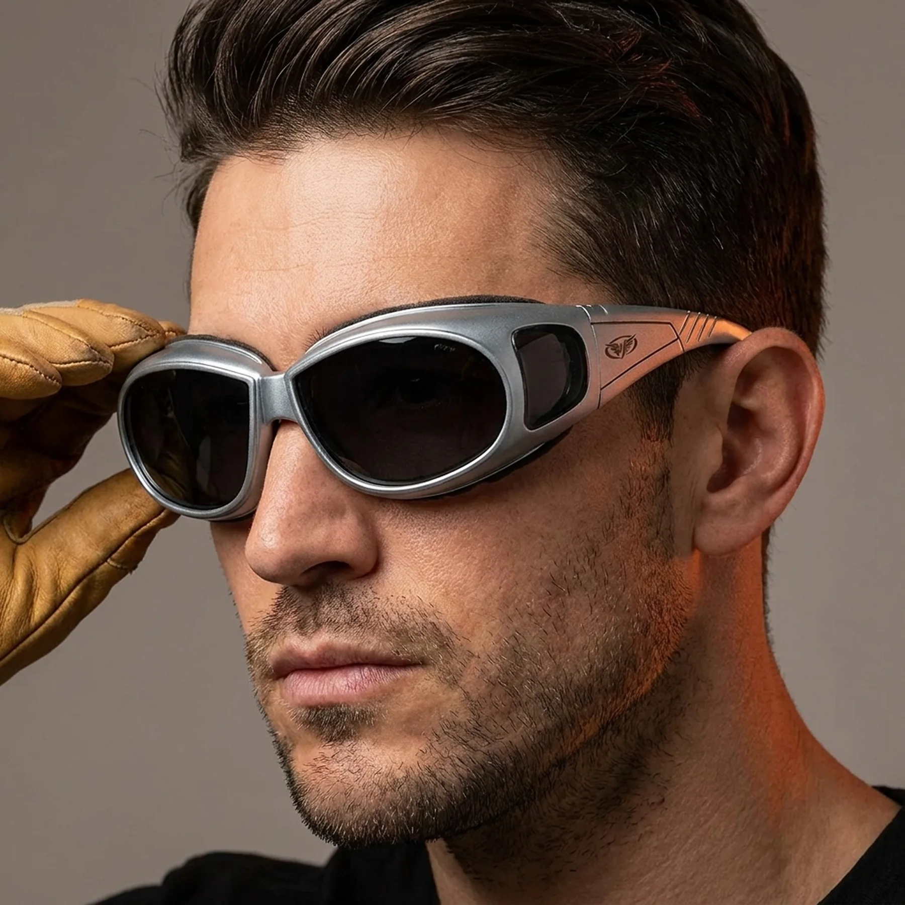 Очки защитные с уплотнителем Global Vision Outfitter Metallic (gray) Anti-Fog, серые
