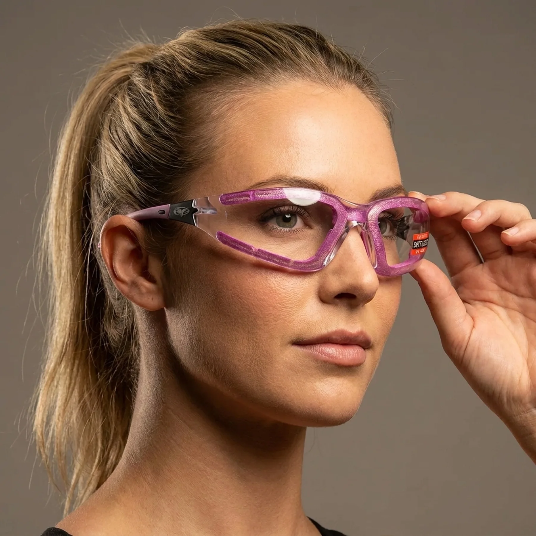 Очки защитные с уплотнителем Global Vision Ruthless Purple (clear) Anti-Fog, прозрачные в фиолетовой оправе