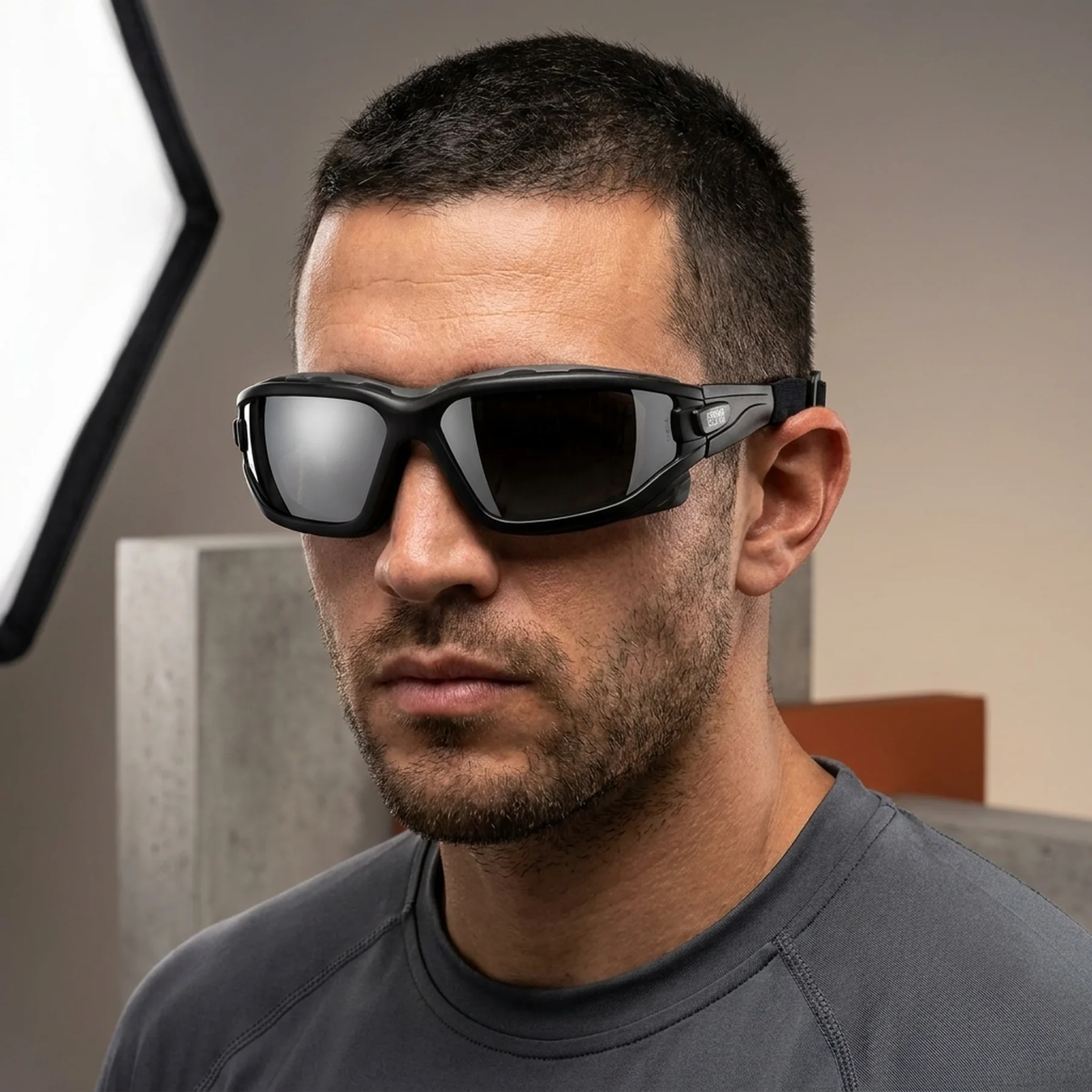 Очки защитные с уплотнителем Pyramex i-Force Slim (silver mirror) Anti-Fog, зеркальные серые