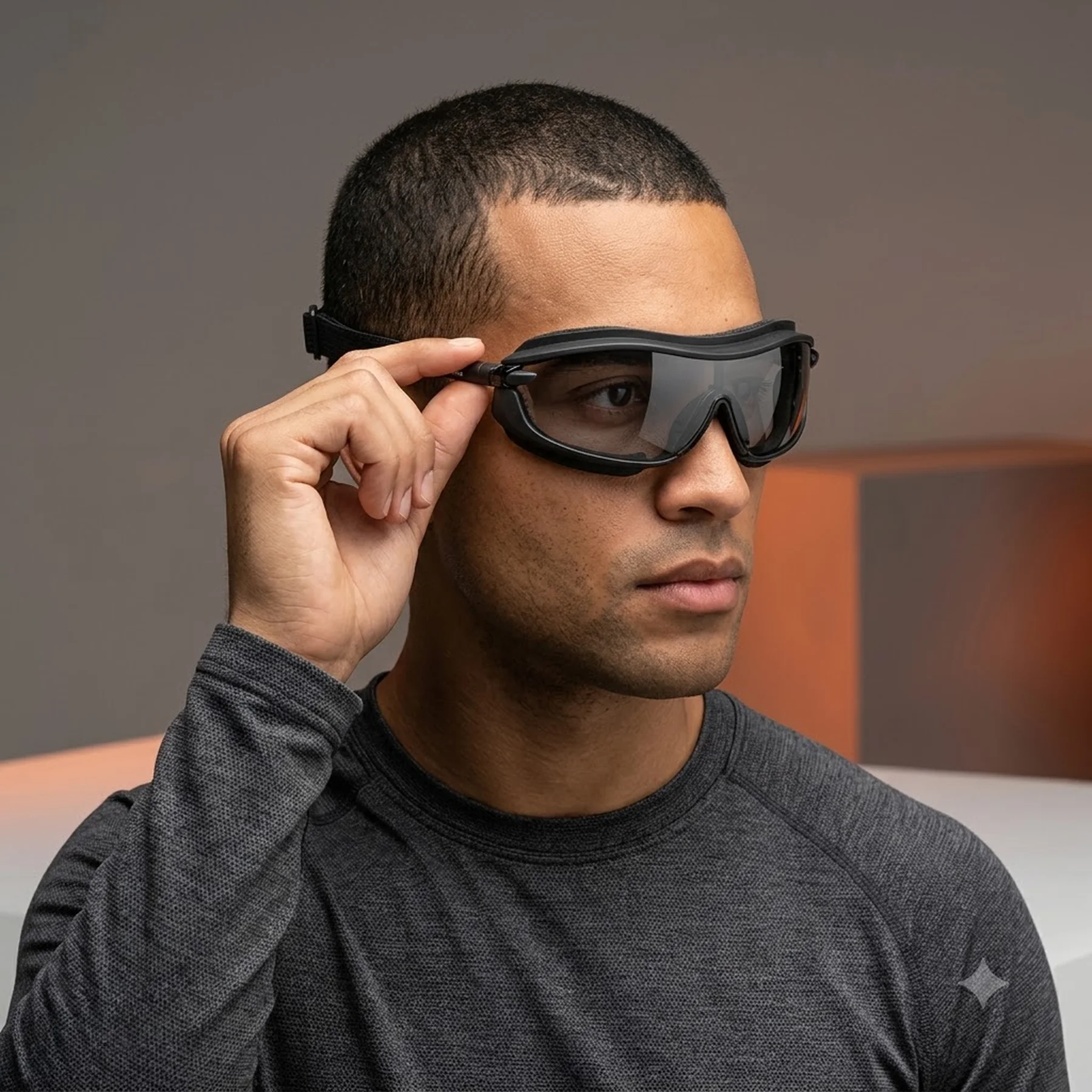 Очки защитные с уплотнителем Pyramex XS3 Plus (Anti-Fog) (gray) серые