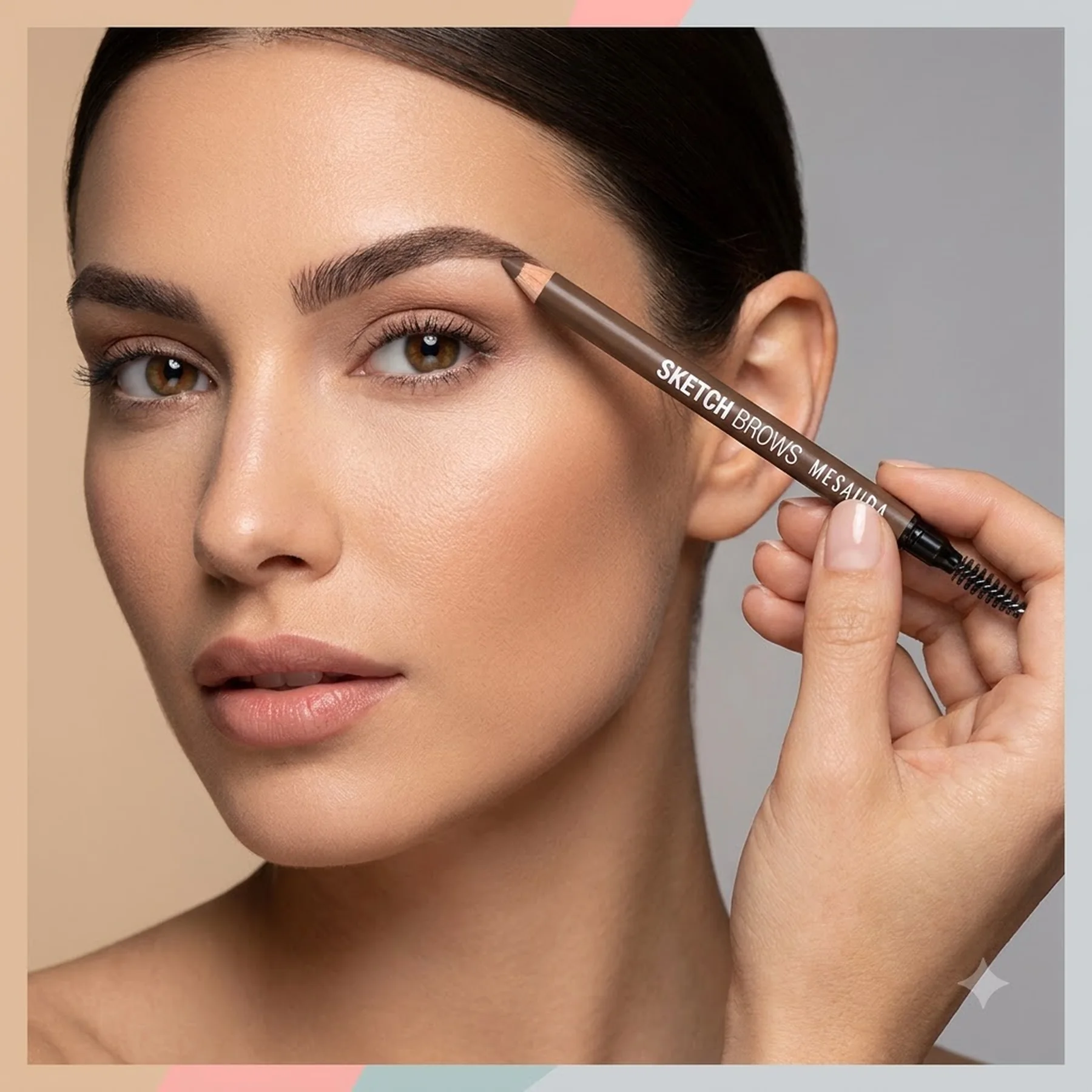 Карандаш для бровей MESAUDA SKETCH BROWS 0.9 г 104 DARK