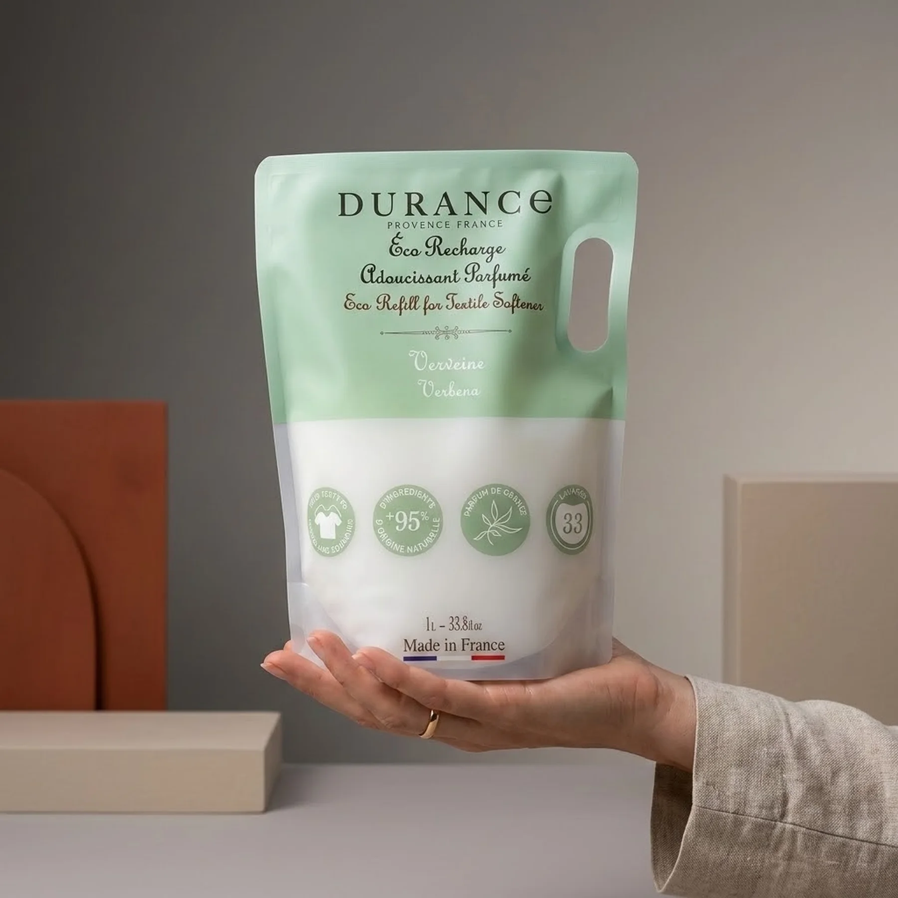 Ополаскиватель для ткани Durance Adoucissant Textile Softener 1000 мл Вербена Запасний блок