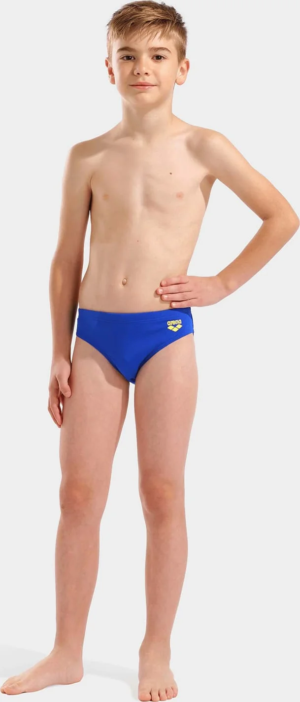 Плавки-сліпи для хлопчиків Arena BRIGHT SWIM BRIEFS синій, жовтий Діт 116 см