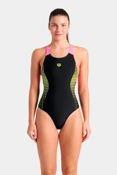 Купальник закритий для жінок Arena OPENINGS SWIMSUIT V BACK LB