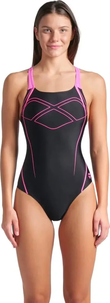 Купальник закритий для жінок Arena GRAPHIC SWIMSUIT SWIM PRO BACK