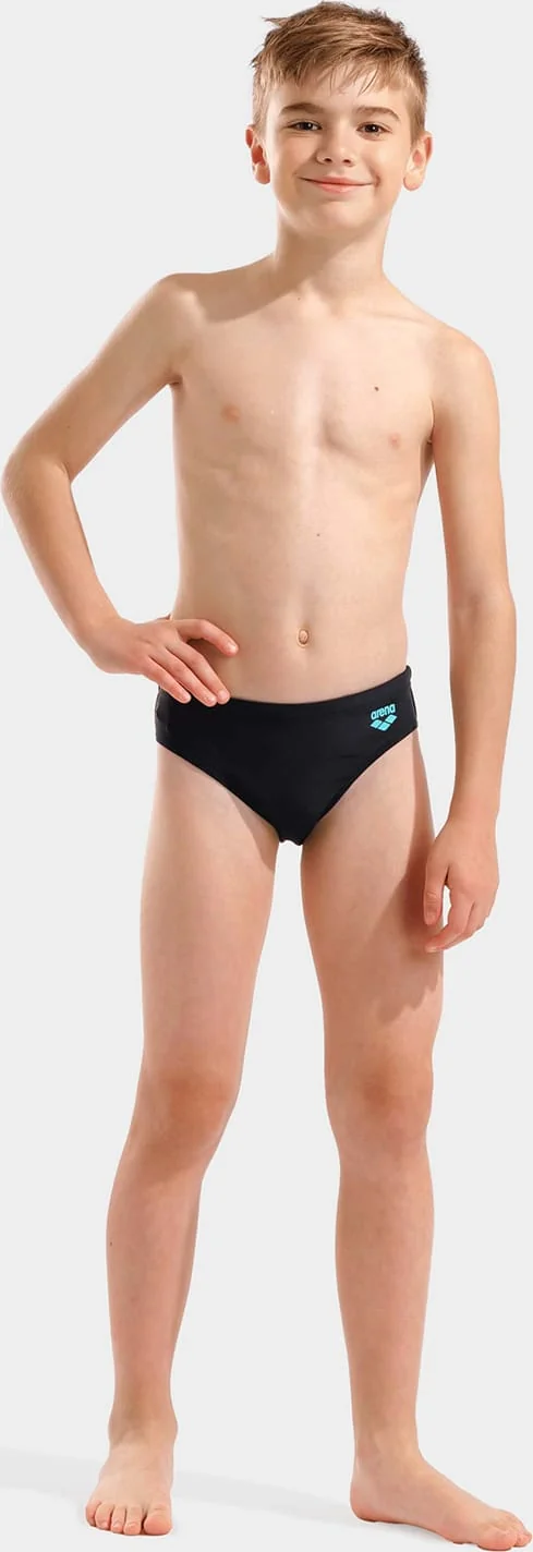 Плавки-сліпи для хлопчиків Arena TALES SWIM BRIEFS чорний, бірюзовий Діт 116 см