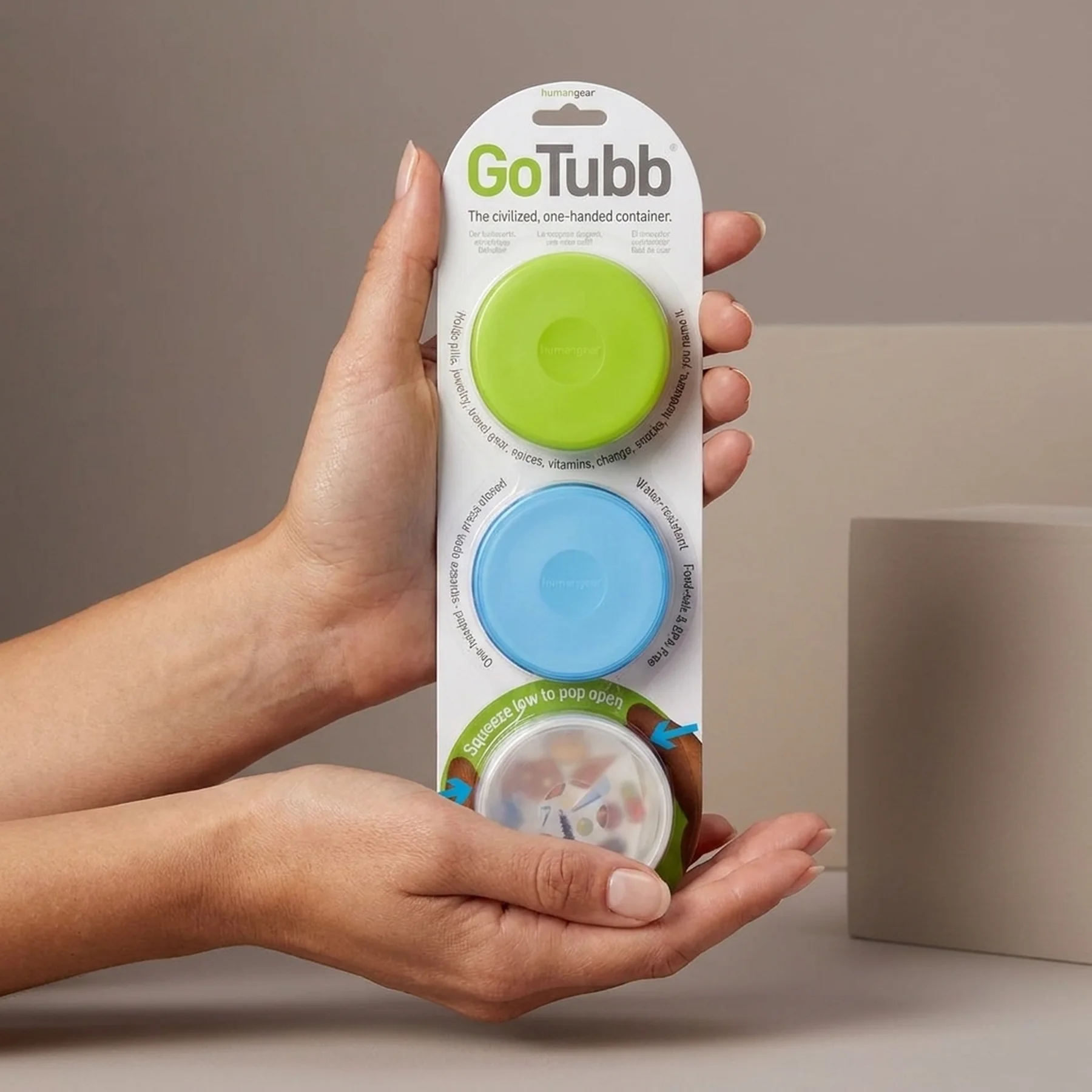 Набір контейнерів Humangear GoTubb 3-Pack Small