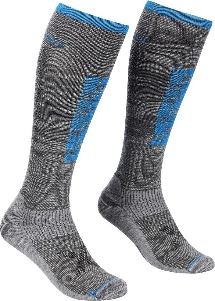 Шкарпетки ч Ortovox SKI COMPRESSION LONG SOCKS M grey blend - 42-44 - сірий