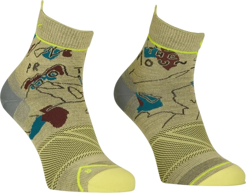 Шкарпетки ч Ortovox ALPINE LIGHT QUARTER SOCKS M wabisabi - 45-47 - жовтий