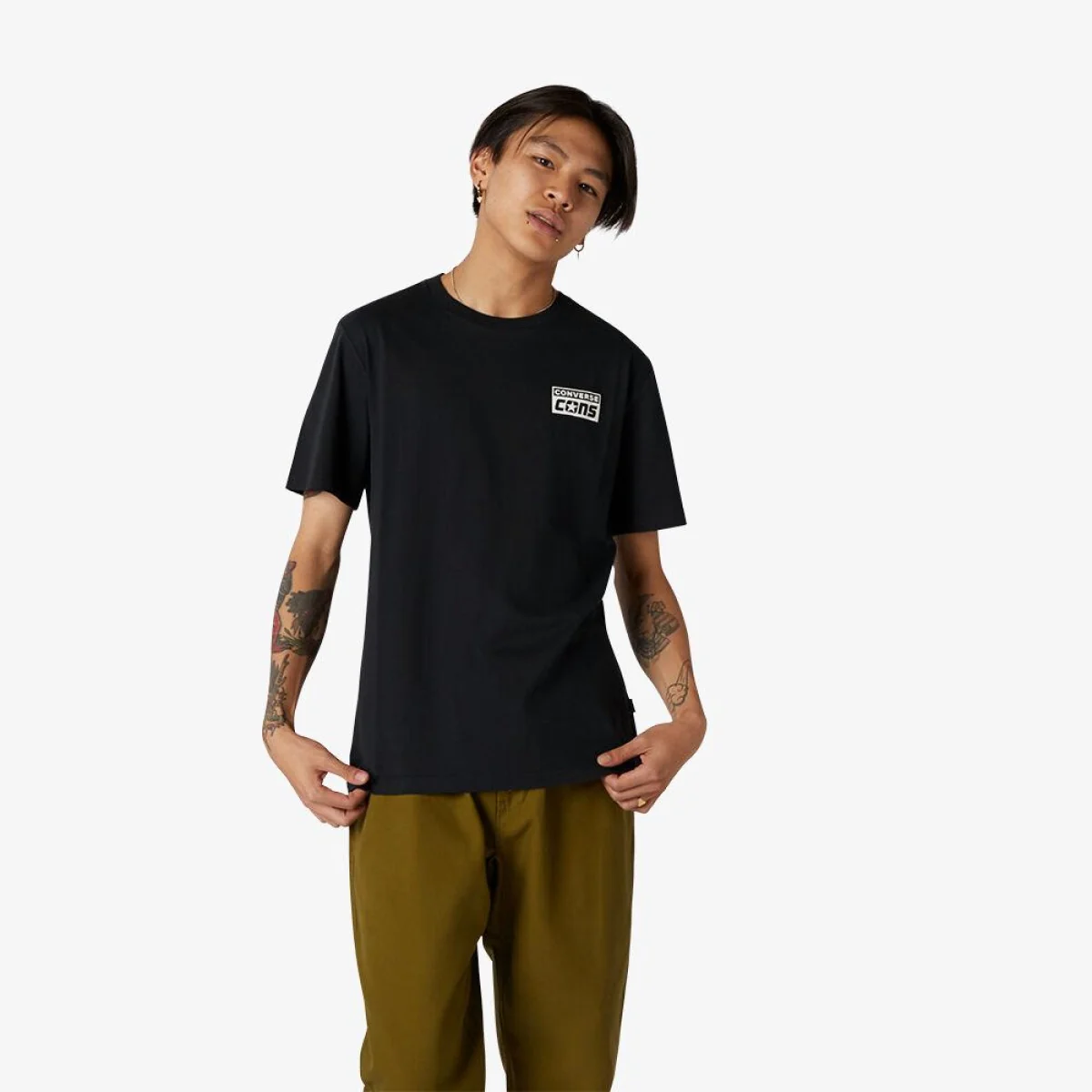 Футболка чоловіча Converse CONS SS TEE BLACK 10021134-001, S