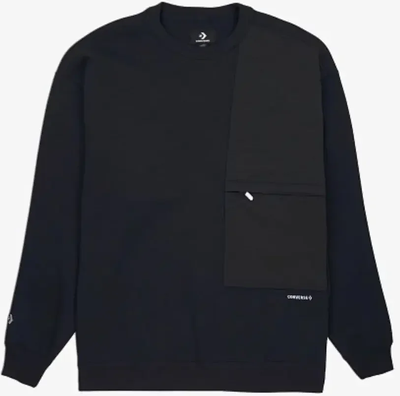 Чоловіча толстовка Converse WORDMARK CREW BLACK 10025997-001, 2XL