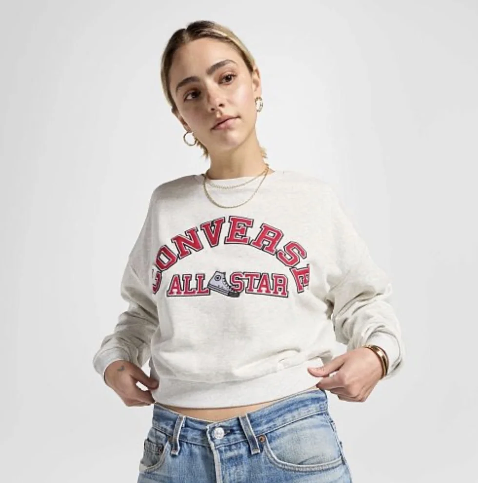 Толстовка жіноча Converse RETRO CHUCK HERITAGE CREW LIGHT RGH 10026777-022, M
