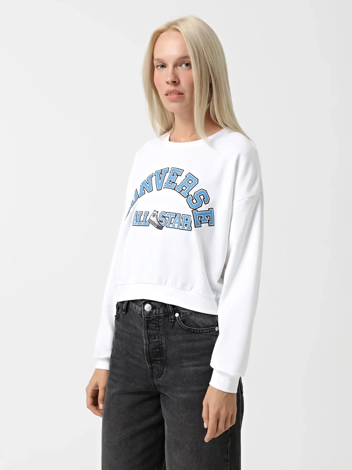 Толстовка жіноча Converse RETRO CHUCK HERITAGE CREW LIGHT RGH 10026777-102, L